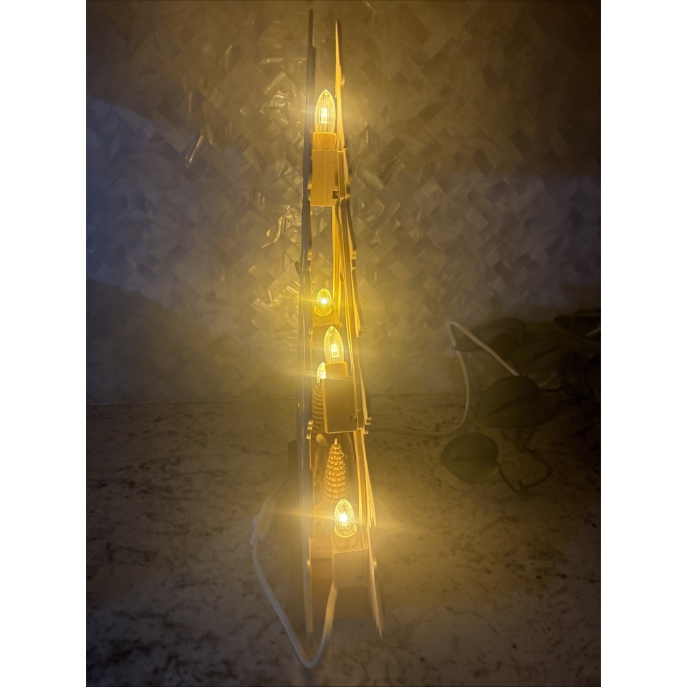 Erzgebirgische 3-D Candle Christmas Tree Forest Deer Owl Limited 202/451 Santa - Picture 6 of 16